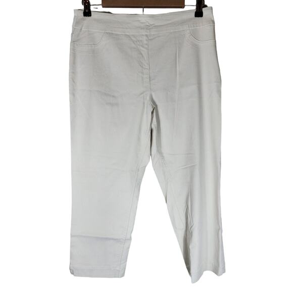 SOFT SURROUNDINGS Tan Pull-On Stretch Flattering Capri Pants SZ PM - Picture 1 of 8